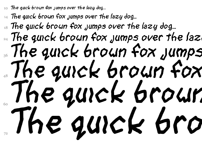 Goon Spectre TBS font waterfall